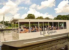 Covered Bayou Tour Boat